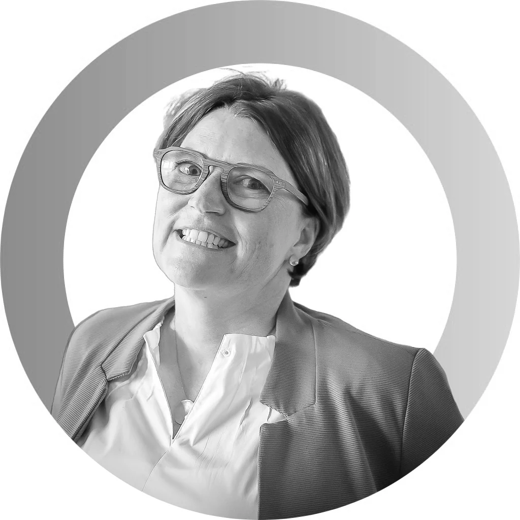 Anne-Catherine Lahaye - portrait noir et blanc